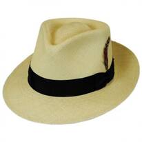 Stain Repellent Panama Straw C-Crown Fedora Hat