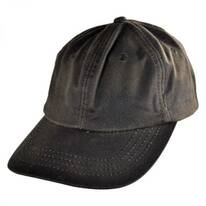 Oilskin Cotton Lo Pro Strapback Baseball Cap Dad Hat