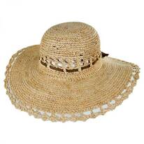 Amy Crochet Raffia Straw Sun Hat