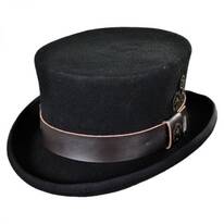 Time Travel Steampunk Wool Felt Top Hat