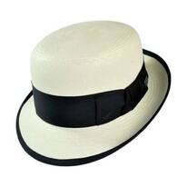 Chaplin Panama Straw Bowler Hat