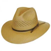 Tucson Vent Panama Straw Fedora Hat