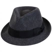 Teardrop Wool Felt Trilby Fedora Hat
