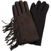 Fringe Faux Suede Texting Gloves
