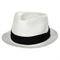 Boston Panama Straw Trilby Fedora Hat
