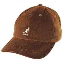 Logo Corduroy Strapback Baseball Cap Dad Hat