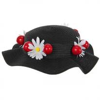 Mary Poppins Boater Hat