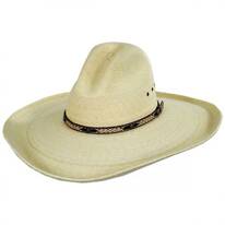 Gladstone Gus Palm Straw Western Hat