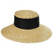 Louisa Milan Straw Boater Hat