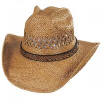 Reid Raffia Straw Vent Western Hat
