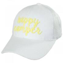 High Ponytail Happy Camper Mesh Adjustable Baseball Cap