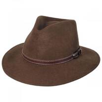 Leather Band Wool Felt Fedora Hat