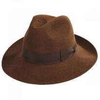 Buck Fur Felt Wide Brim Fedora Hat