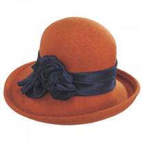 Bengaline Band Wool Felt Off the Face Hat - Made to Order