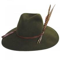 Trio Pheasant Feather Wool Felt Fedora Hat - Made to Order