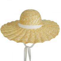 Scalloped Dolce Milan Straw Sun Hat