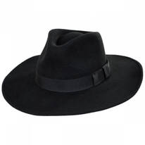 B2B Jaxon Colorado Ultra Wide Brim Wool Felt Fedora Hat