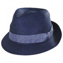 Luigi Toyo Straw Fedora Hat