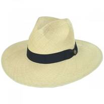 Naturalist Wide Brim Panama Straw Fedora Hat