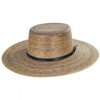 Palm Straw Boater Hat