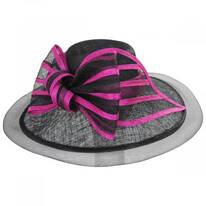 Jeltrim Sinamay Straw Big Brim Swinger Hat