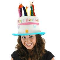 Rose Birthday Cake Hat - Adult
