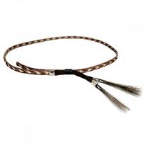 Vegan Leather and Horse Hair Hat Band