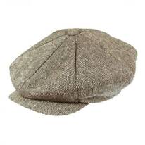 Marl Tweed Wool Blend Big Apple Cap