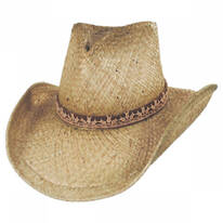 Cosmo Raffia Straw Western Hat