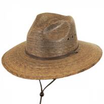 Rustic Palm Leaf Straw Hat