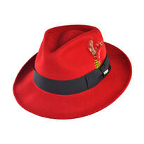 B2B Jaxon Pachuco Crushable Wool Felt C-Crown Fedora Hat