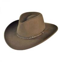 Mountain Sky Crushable Wool Felt Outback Hat