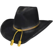 John Wayne The Fort Wool Felt Crushable Western Hat - Black