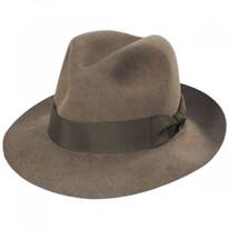 Guelph Nutria Fur Felt Fedora Hat and Traveling Case