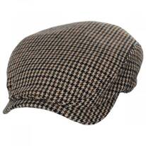 Houndstooth Cashmere Earflap Ivy Cap