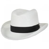El Dorado Florentine Milan Straw Homburg Hat
