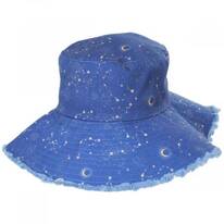 Star Tracker Frayed Cotton Bucket Hat