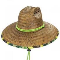 Avocado Coconut Straw Lifeguard Hat