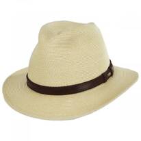 Augusta Crushable Toyo Braid Safari Fedora Hat
