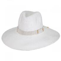 Saylor Wide Brim Toyo Straw Fedora Hat