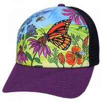 Kids' Butterfly and Bees Trucker Snapback Baseball Cap