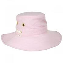 Broad Brim Hemp Fabric Sun Hat - Pink