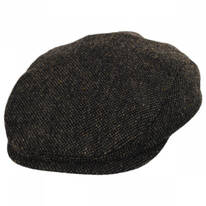 Donegal Shetland Wool Earflap Ivy Cap - Brown
