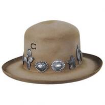 Big Iron Open Crown Wool Felt Western Hat