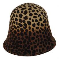 Leopard Wool Felt 6-Way Hat
