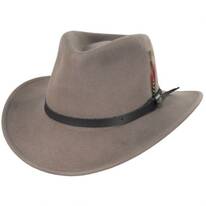 Dakota Wool Crushable Outback Hat - Putty