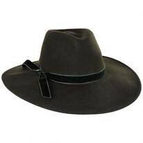 Calista Wide Brim Wool Felt Fedora Hat