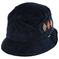 Gramercy Argyle Corduroy Cotton Bucket Hat