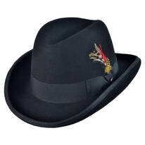 B2B Jaxon Hats Wool Felt Homburg Hat