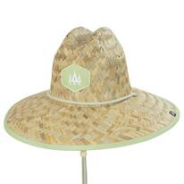Pistachio Straw Lifeguard Hat